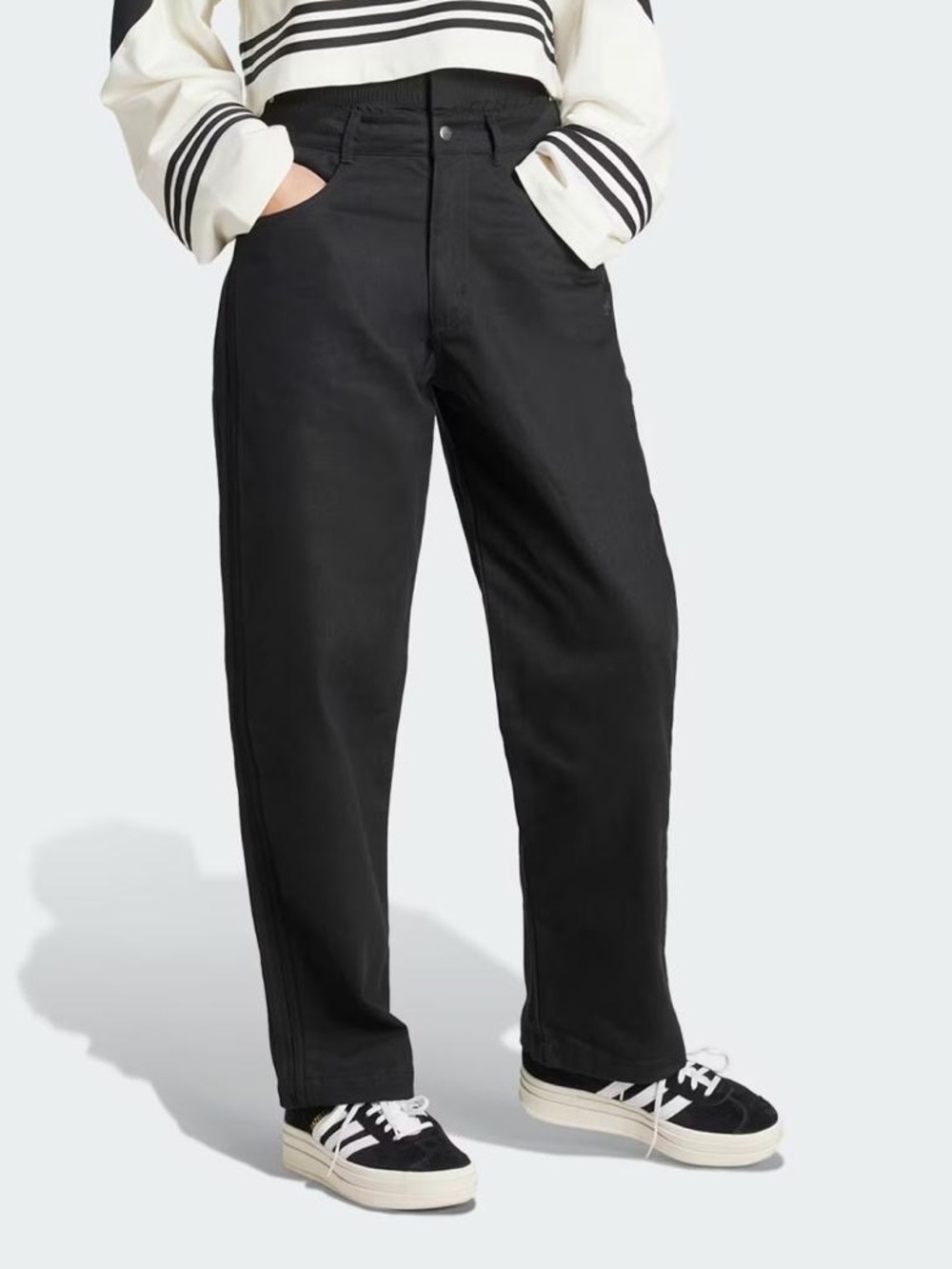 Adidas vintage retro rare denim jeans pants